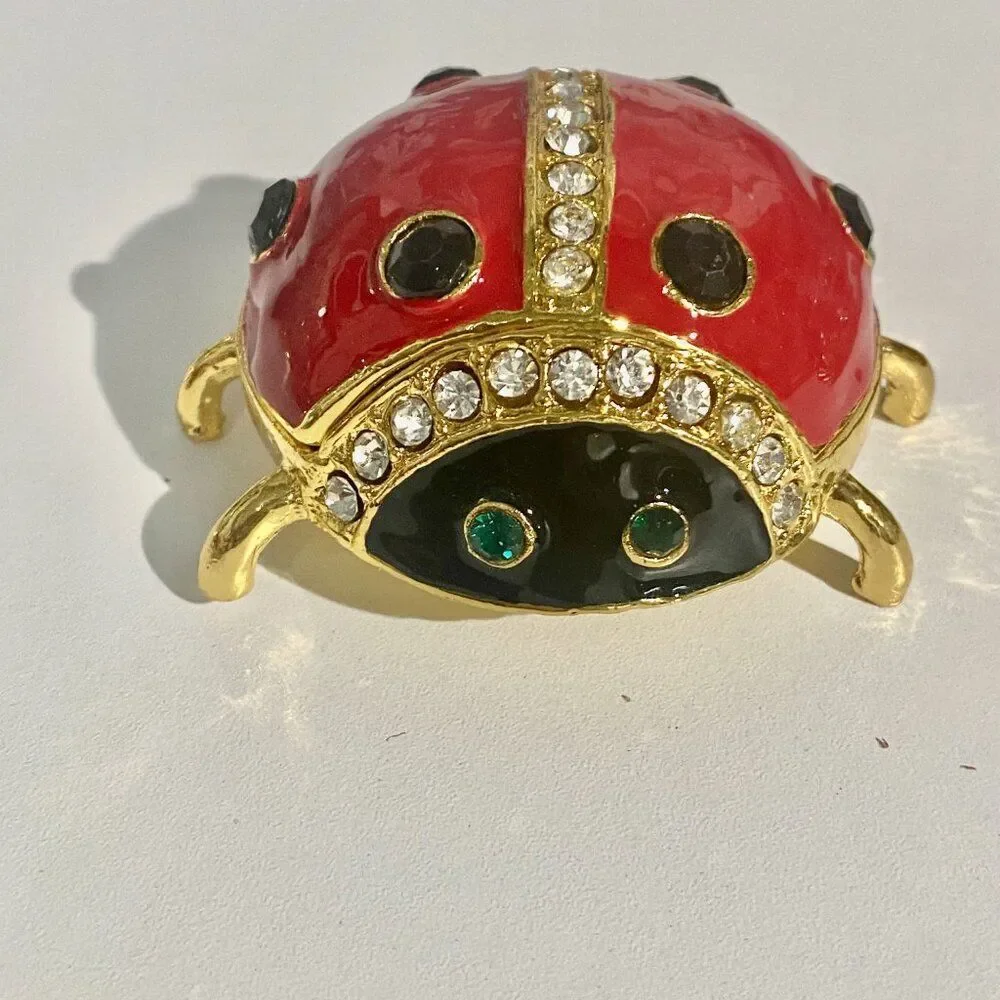Taylor Avedon Ladybug Jewelry /Trinket Box